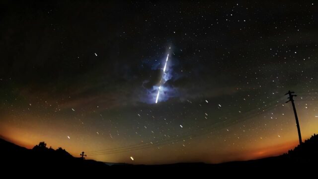 Perché le meteore illuminano il cielo di notte