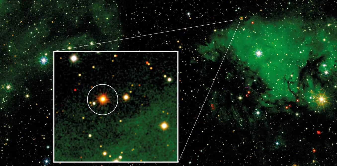 Cygnus-X regione in prossimità dell'assemblaggio Cygnus OB2