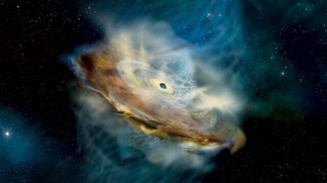 Un buco nero supermassiccio ha capovolto il suo intero campo magnetico