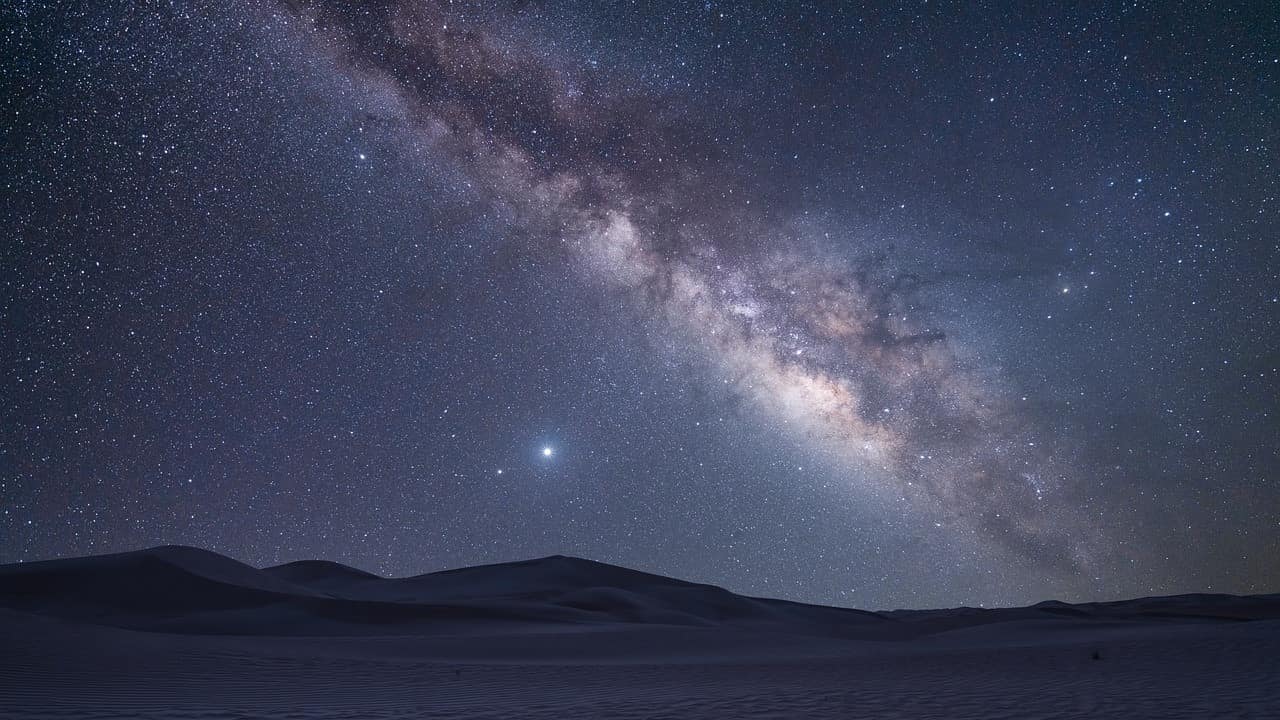 La Via Lattea vista dal deserto