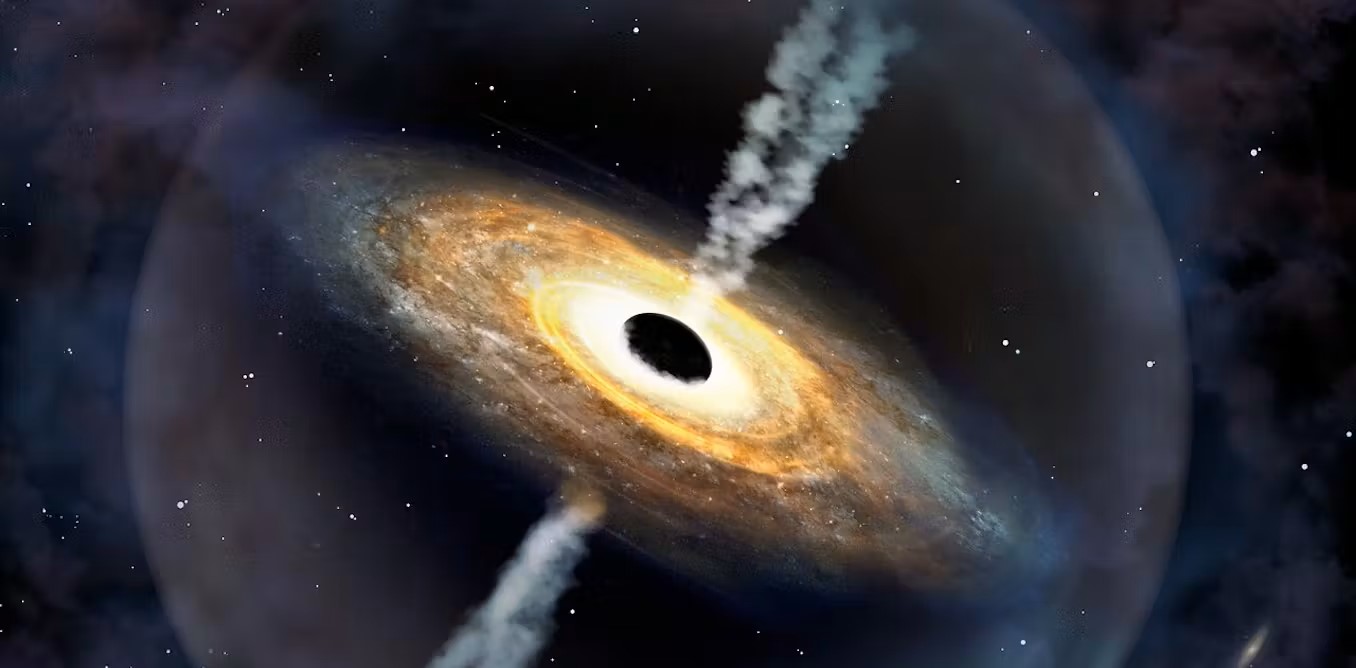 Un quasar è un oggetto galattico con un buco nero supermassiccio al centro